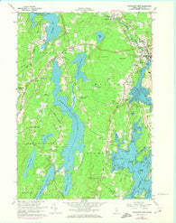 Waldoboro West Maine Historical topographic map, 1:24000 scale, 7.5 X 7.5 Minute, Year 1965