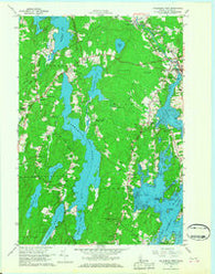 Waldoboro West Maine Historical topographic map, 1:24000 scale, 7.5 X 7.5 Minute, Year 1965