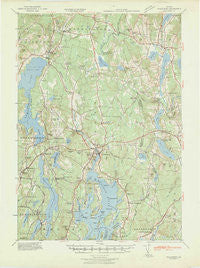 Waldoboro Maine Historical topographic map, 1:62500 scale, 15 X 15 Minute, Year 1941