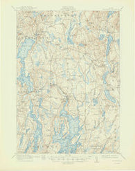 Waldoboro Maine Historical topographic map, 1:62500 scale, 15 X 15 Minute, Year 1915