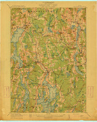 Waldoboro Maine Historical topographic map, 1:62500 scale, 15 X 15 Minute, Year 1915