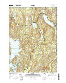 Waldoboro East Maine Current topographic map, 1:24000 scale, 7.5 X 7.5 Minute, Year 2014