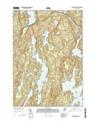 Waldoboro West Maine Current topographic map, 1:24000 scale, 7.5 X 7.5 Minute, Year 2014