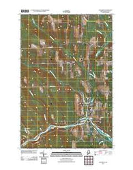 Washburn Maine Historical topographic map, 1:24000 scale, 7.5 X 7.5 Minute, Year 2011