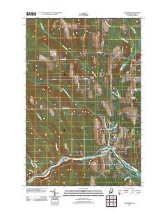 Washburn Maine Historical topographic map, 1:24000 scale, 7.5 X 7.5 Minute, Year 2011
