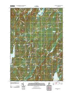 Washington Maine Historical topographic map, 1:24000 scale, 7.5 X 7.5 Minute, Year 2011
