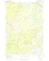 Washington Maine Historical topographic map, 1:24000 scale, 7.5 X 7.5 Minute, Year 1961