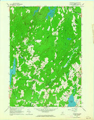 Washington Maine Historical topographic map, 1:24000 scale, 7.5 X 7.5 Minute, Year 1961