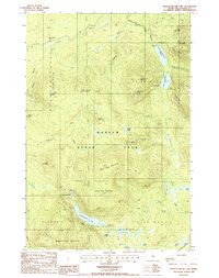 Wassataquoik Lake Maine Historical topographic map, 1:24000 scale, 7.5 X 7.5 Minute, Year 1988