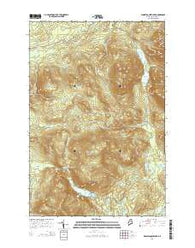 Wassataquoik Lake Maine Current topographic map, 1:24000 scale, 7.5 X 7.5 Minute, Year 2014