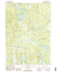 Waterboro Maine Historical topographic map, 1:24000 scale, 7.5 X 7.5 Minute, Year 1983