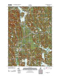 Waterboro Maine Historical topographic map, 1:24000 scale, 7.5 X 7.5 Minute, Year 2011