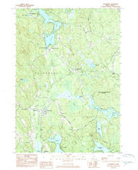 Waterboro Maine Historical topographic map, 1:24000 scale, 7.5 X 7.5 Minute, Year 1983