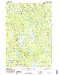 Waterford Flat Maine Historical topographic map, 1:24000 scale, 7.5 X 7.5 Minute, Year 1983