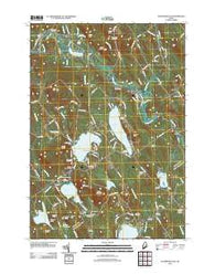 Waterford Flat Maine Historical topographic map, 1:24000 scale, 7.5 X 7.5 Minute, Year 2011