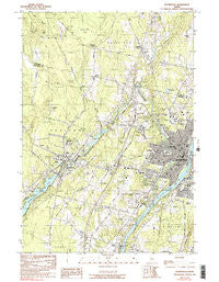 Waterville Maine Historical topographic map, 1:24000 scale, 7.5 X 7.5 Minute, Year 1982