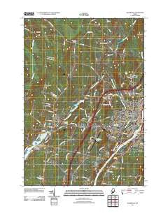 Waterville Maine Historical topographic map, 1:24000 scale, 7.5 X 7.5 Minute, Year 2011