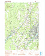 Waterville Maine Historical topographic map, 1:24000 scale, 7.5 X 7.5 Minute, Year 1982
