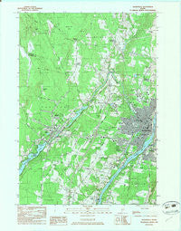Waterville Maine Historical topographic map, 1:24000 scale, 7.5 X 7.5 Minute, Year 1982