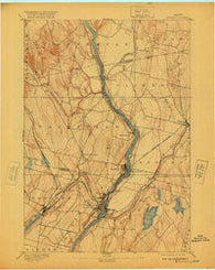 Waterville Maine Historical topographic map, 1:62500 scale, 15 X 15 Minute, Year 1892