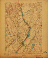 Waterville Maine Historical topographic map, 1:62500 scale, 15 X 15 Minute, Year 1892