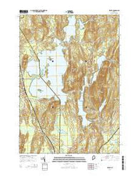 Wayne Maine Current topographic map, 1:24000 scale, 7.5 X 7.5 Minute, Year 2014