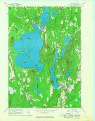 Wayne Maine Historical topographic map, 1:24000 scale, 7.5 X 7.5 Minute, Year 1966