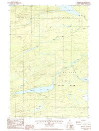 Webster Lake Maine Historical topographic map, 1:24000 scale, 7.5 X 7.5 Minute, Year 1988