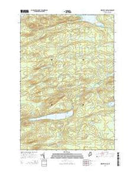 Webster Lake Maine Current topographic map, 1:24000 scale, 7.5 X 7.5 Minute, Year 2014