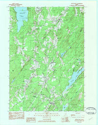 Weeks Mills Maine Historical topographic map, 1:24000 scale, 7.5 X 7.5 Minute, Year 1982