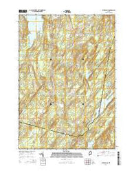 Weeks Mills Maine Current topographic map, 1:24000 scale, 7.5 X 7.5 Minute, Year 2014