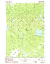 Weir Pond Maine Historical topographic map, 1:24000 scale, 7.5 X 7.5 Minute, Year 1988