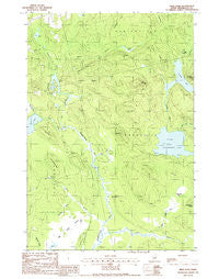 Weir Pond Maine Historical topographic map, 1:24000 scale, 7.5 X 7.5 Minute, Year 1988