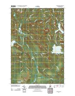 Weir Pond Maine Historical topographic map, 1:24000 scale, 7.5 X 7.5 Minute, Year 2011