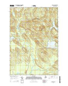Weir Pond Maine Current topographic map, 1:24000 scale, 7.5 X 7.5 Minute, Year 2014