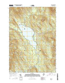Weld Maine Current topographic map, 1:24000 scale, 7.5 X 7.5 Minute, Year 2014