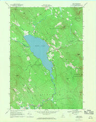 Weld Maine Historical topographic map, 1:24000 scale, 7.5 X 7.5 Minute, Year 1968