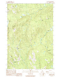 Wellington Maine Historical topographic map, 1:24000 scale, 7.5 X 7.5 Minute, Year 1989