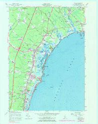 Wells Maine Historical topographic map, 1:24000 scale, 7.5 X 7.5 Minute, Year 1956