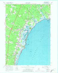 Wells Maine Historical topographic map, 1:24000 scale, 7.5 X 7.5 Minute, Year 1956