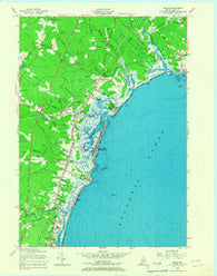 Wells Maine Historical topographic map, 1:24000 scale, 7.5 X 7.5 Minute, Year 1956