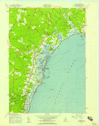 Wells Maine Historical topographic map, 1:24000 scale, 7.5 X 7.5 Minute, Year 1956