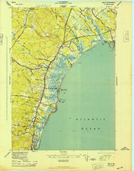 Wells Maine Historical topographic map, 1:24000 scale, 7.5 X 7.5 Minute, Year 1944