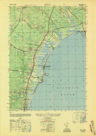 Wells Maine Historical topographic map, 1:25000 scale, 7.5 X 7.5 Minute, Year 1949