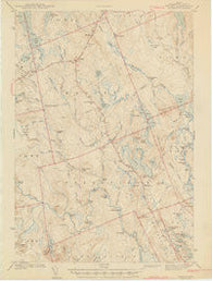Wesley Maine Historical topographic map, 1:62500 scale, 15 X 15 Minute, Year 1943