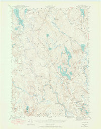 Wesley Maine Historical topographic map, 1:62500 scale, 15 X 15 Minute, Year 1941