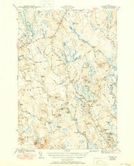 Wesley Maine Historical topographic map, 1:62500 scale, 15 X 15 Minute, Year 1943