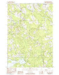 West Corinth Maine Historical topographic map, 1:24000 scale, 7.5 X 7.5 Minute, Year 1981