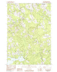 West Corinth Maine Historical topographic map, 1:24000 scale, 7.5 X 7.5 Minute, Year 1981