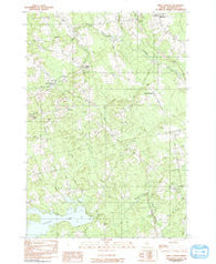 West Corinth Maine Historical topographic map, 1:24000 scale, 7.5 X 7.5 Minute, Year 1982